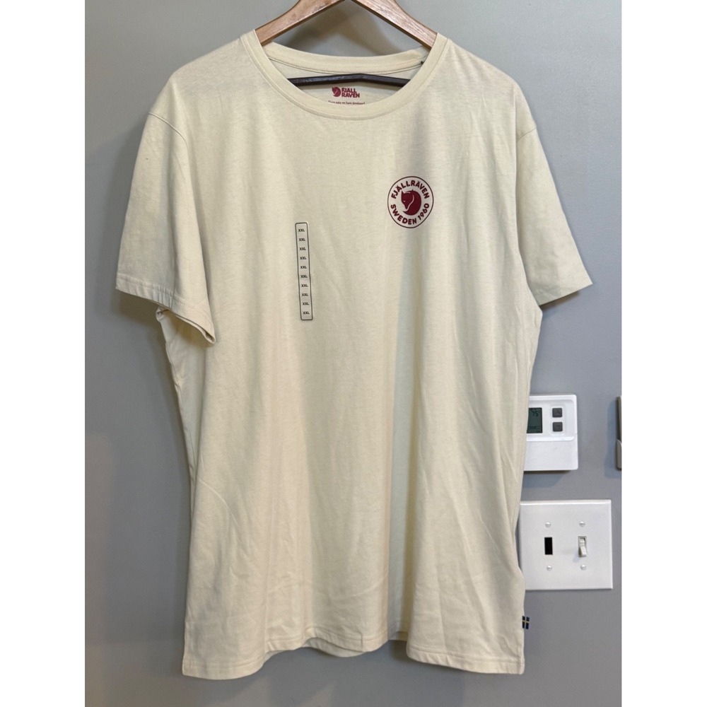 Fjallraven Shirt Logo T Shirt Mens XXL Organic Cotton Short Sleeve New
